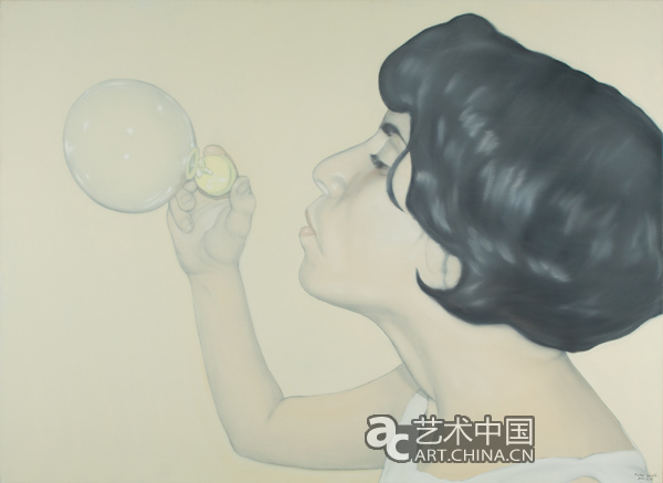 吹泡泡 費亥勒.拉斯洛 2003 畫布油畫 160x220cm